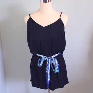 Lily Pulitzer navy blue romper